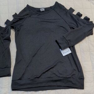 Ashley Roads Ladder Sleeve Top Size Small